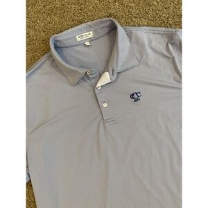 Peter Millar Summer Comfort Men's Polo Light‎ Purple White Stripes Size XL